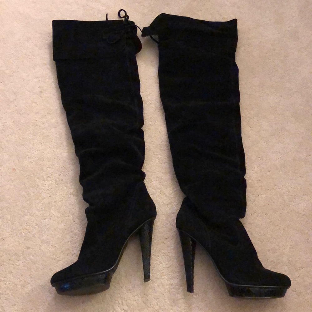 Bakers Over the Knee Black Boots NWOT Size 8.5
